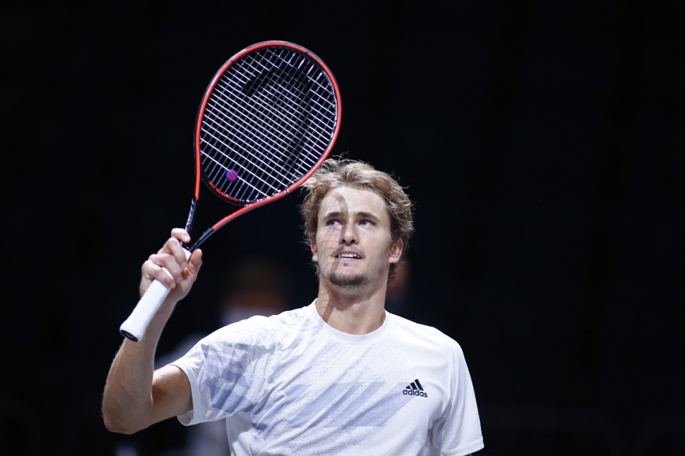 Tennis - ATP 250 - bett1HULKS Championship - Lanxess Arena Cologne, Cologne, Germany - October 25, 2020 Germany's Alexander Zverev celebrates after winning his final match against Argentina's Diego Sebastian Schwartzman REUTERS/Thilo Schmuelgen